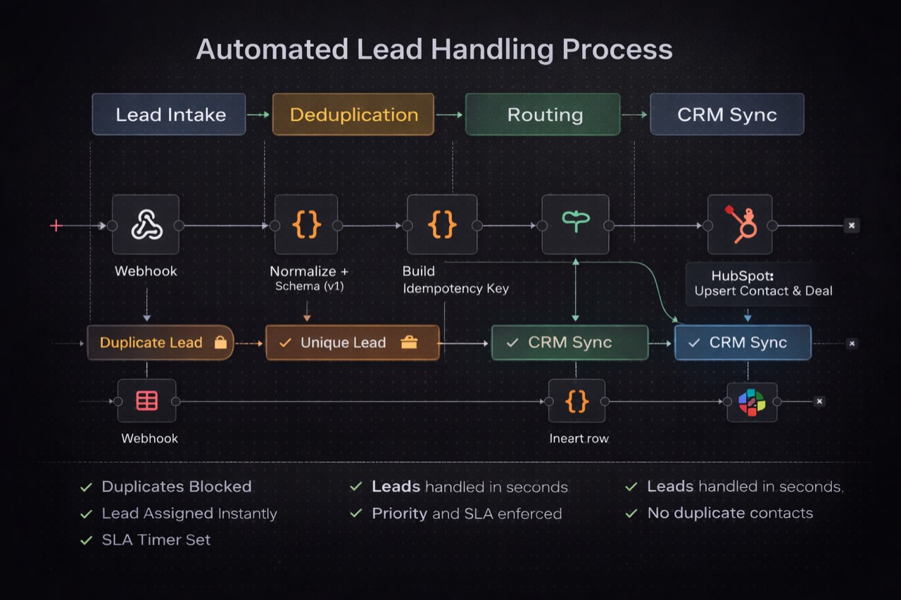 Lead handling workflow proof